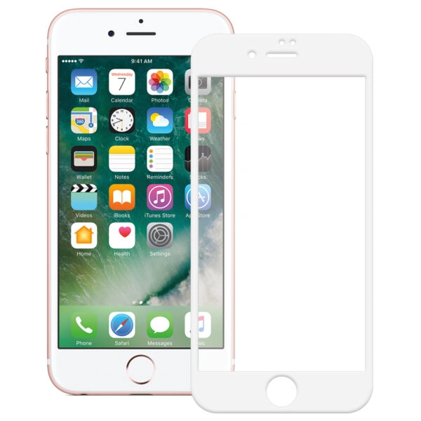 Silk Screen Curved Edge Tempered Glass Screen Protector For Iphone 7 Plus White.jpg