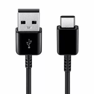 כבל סמסונג מקורי שחור Usb ל Usb C לטעינה וסנכרון מהירים | Samsung