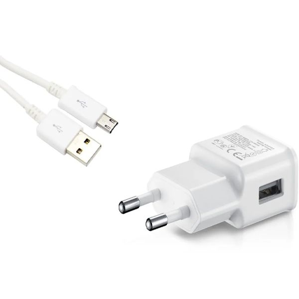 מטען בית מהיר התואם כבל מיקרו USB 2.1A
