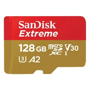 כרטיס זיכרון 128 ג'יגה Extreme Sd Uhs I Card סאן דיסק כולל מתאם