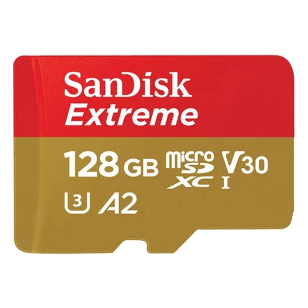 כרטיס זיכרון 128 ג'יגה Extreme Sd Uhs I Card סאן דיסק כולל מתאם