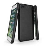 כיסוי מגן שתי שכבות קומבו הכולל מגנט מובנה לאייפון 6/7/8 פלוס שחור