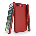 כיסוי מגן שתי שכבות קומבו הכולל מגנט מובנה לאייפון 6/7/8 פלוס אדום
