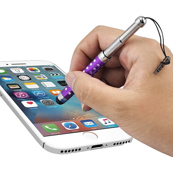 עט מגע טאץ' אוניברסלי וקומפקטי לסמארטפון בצבע סגול