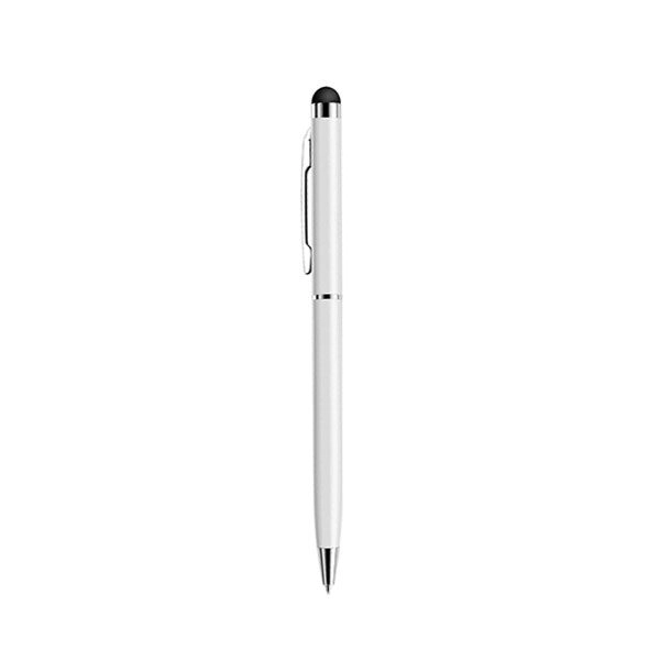 עט מגע טאץ' אוניברסלי גדול לסמארטפון בצבע לבן