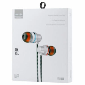 אוזניות סיליקון בצבע כסוף Aux Premium A10 מבית Nordic