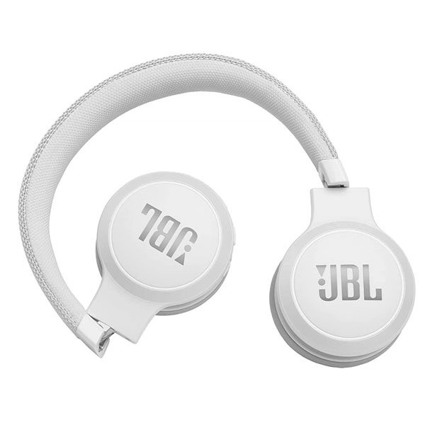 אוזניות JBL Live 400 BT קשת אלחוטיות עם סאונד איכותי לבן