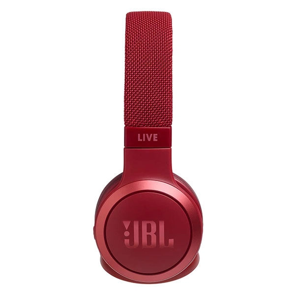 אוזניות JBL Live 400 BT קשת אלחוטיות עם סאונד איכותי אדום