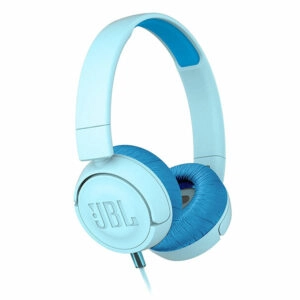 אוזניות JBL JR300 קשת לילדים עם סאונד איכותי וצלול כחול