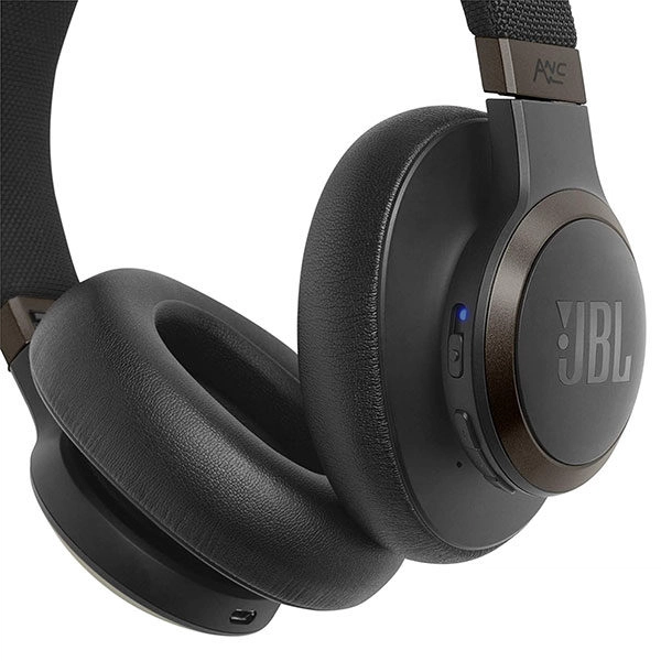 אוזניות JBL Live 650BTNC קשת אלחוטיות עם סינון רעשים אקטיבי שחור