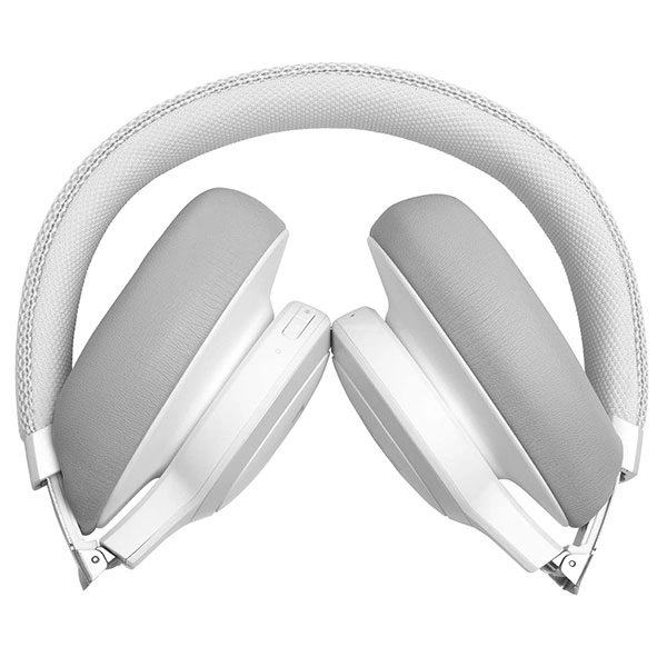 אוזניות JBL Live 650BTNC קשת אלחוטיות עם סינון רעשים אקטיבי לבן
