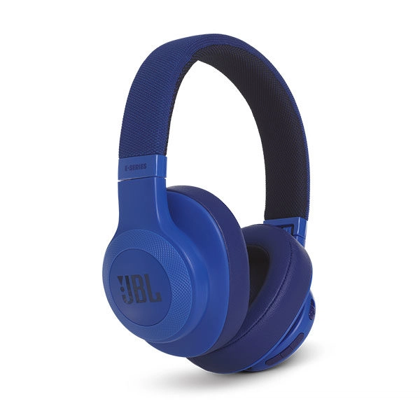 אוזניות JBL E55BT קשת אלחוטיות בעלות צליל מרחבי כחול