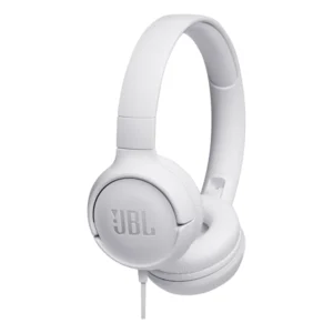 אוזניות קשת JBL Tune 500 לבנות | מיקרופון מובנה וצליל נקי