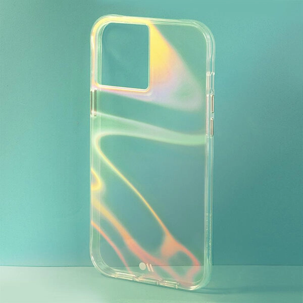 מגן כיסוי לאייפון 12 מיני שקוף צבעוני Case Mate