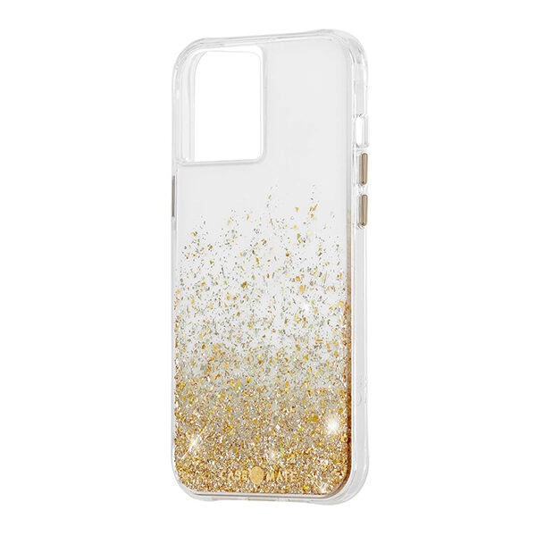 מגן כיסוי לאייפון 12 מיני שקוף נצנצים זהב Case Mate