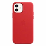 כיסוי עור מקורי לאייפון 12 אדום Product RED תומך MagSafe