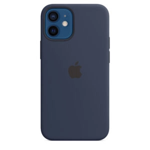 כיסוי מקורי לאייפון 12 כחול נייבי תומך MagSafe