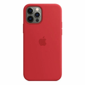מגן כיסוי מקורי לאייפון 12 פרו מקס אדום Product RED תומך MagSafe
