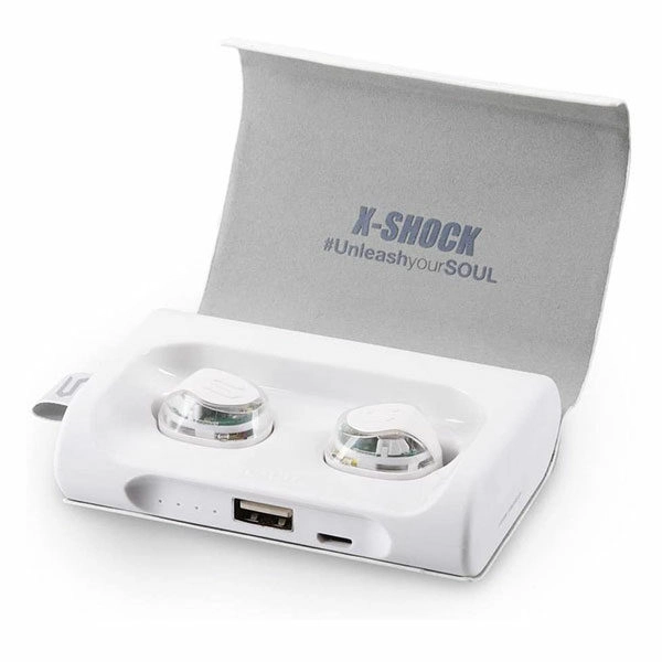 אוזניות Soul X-Shock ספורט אלחוטיות עמידות למים לבן