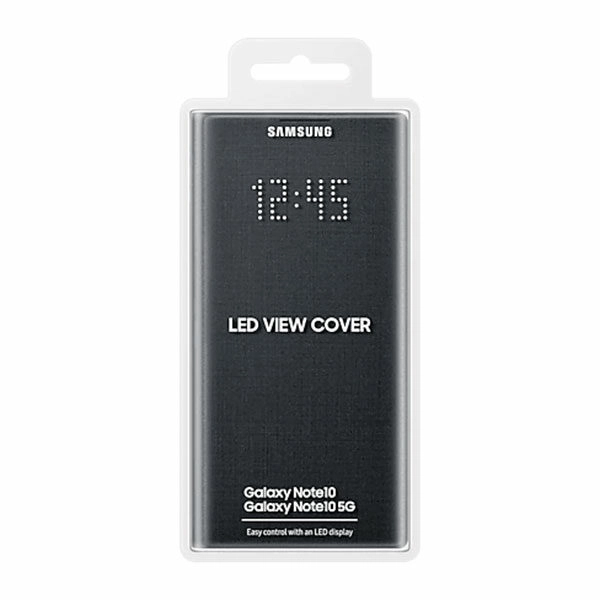 כיסוי ספר התראות חכם לגלקסי נוט 10 מקורי שחור Samsung LED View