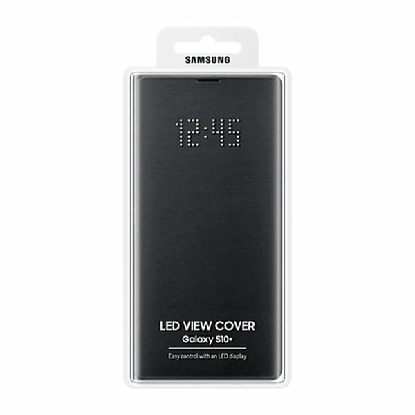כיסוי ספר התראות חכם לגלקסי S10 פלוס מקורי שחור Samsung LED View