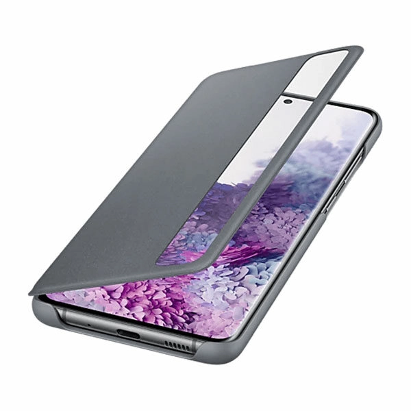 כיסוי ספר חכם לגלקסי S20 פלוס מקורי אפור Samsung Clear View