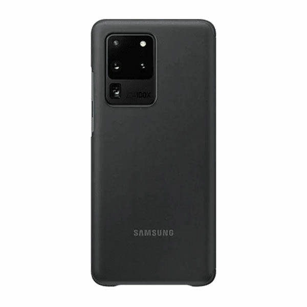 כיסוי ספר חכם לגלקסי S20 Ultra מקורי שחור Samsung Clear View