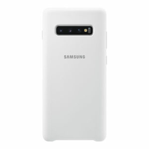 כיסוי סיליקון רך ונעים לגלקסי S10 פלוס מקורי לבן Samsung Silicone Cover