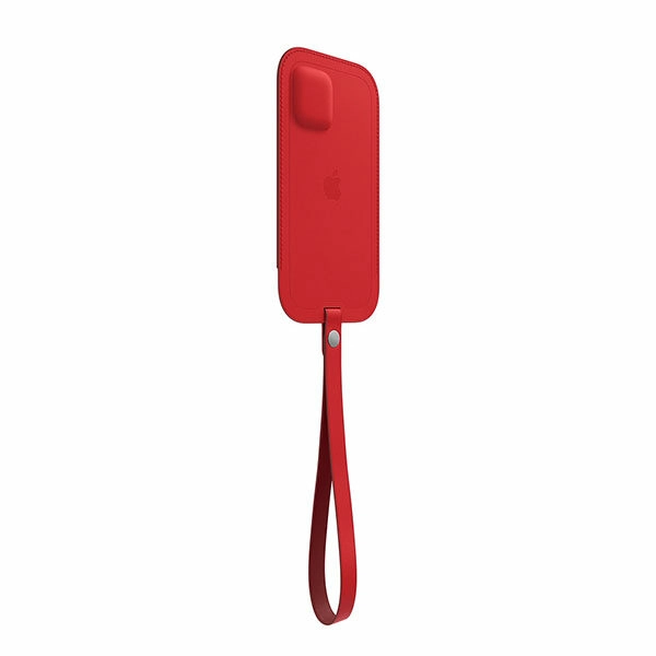 כיסוי ארנק עור מקורי לאייפון 12 מיני אדום Product RED תומך MagSafe