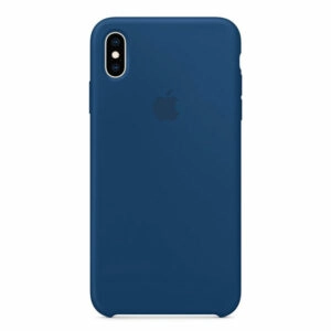 מגן כיסוי סיליקון מקורי לאייפון XS Max כחול רקיע