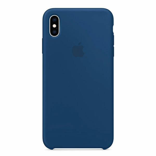 מגן כיסוי סיליקון מקורי לאייפון XS Max כחול רקיע