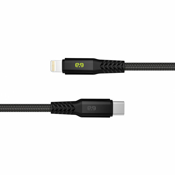כבל טעינה מחוזק לאייפון באורך 1.2 מטר USB-C to Lightning מאושר אפל PureGear