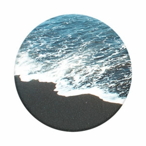 פופסוקט מחזיק לסמארטפון חוף ים PopSocket Abstract Black Sand Beach