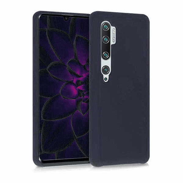 כיסוי לשיאומי מי נוט 10 כחול סיליקון עם מגע קטיפה