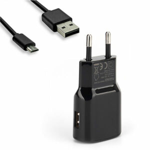 מטען בית מיקרו USB עם כבל 2.1 אמפר Power Tech