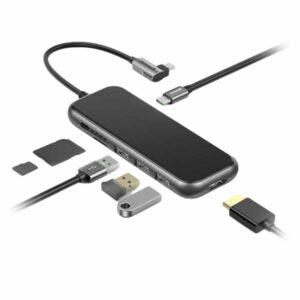 מפצל 7 ב-1 למחשב מ-USB-C ל-USB-C, USB, HDMI וכרטיסי זיכרון Baseus