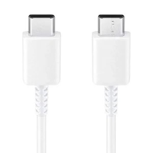 כבל סנכרון וטעינה מקורי Samsung Type C ל Type C באורך 0.8 מטר לבן | לטעינה מהירה וחיבור אמין