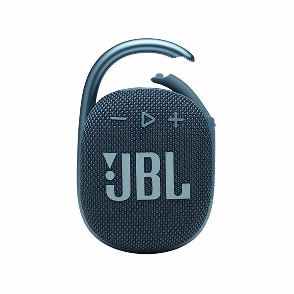 רמקול JBL Clip 4 כחול עם תופסן משודרג וסאונד חזק
