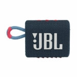 רמקול JBL GO 3 כחול ורוד עם מבנה קומפקטי וסאונד עוצמתי יבואן רשמי