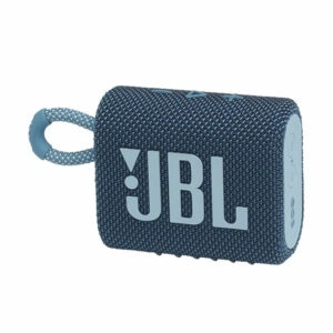 רמקול JBL GO 3 כחול עם מבנה קומפקטי וסאונד עוצמתי יבואן רשמי
