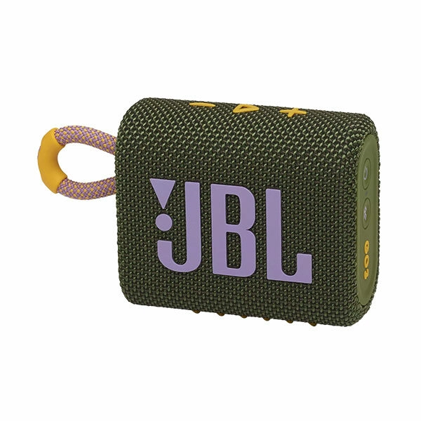 רמקול JBL GO 3 ירוק עם מבנה קומפקטי וסאונד עוצמתי יבואן רשמי