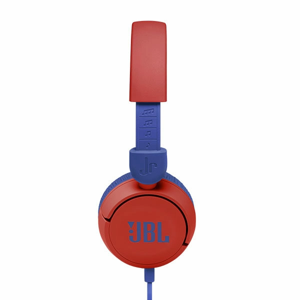 אוזניות קשת לילדים JBL JR310 אדום עם סאונד בטיחותי ומיקרופון מובנה