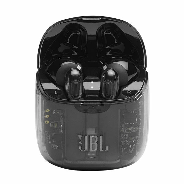 אוזניות אלחוטיות JBL Tune 225 TWS שקוף שחור עם חיי סוללה ארוכים