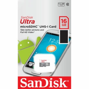 כרטיס זיכרון 16 גיגה SanDisk Ultra UHS-1 Micro SD