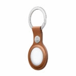 כיסוי מקורי ל AirTag מחזיק מפתחות עור AirTag Leather Key Ring