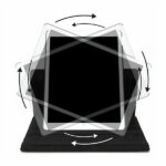 כיסוי לאייפד 10.2 אינץ' ספר דמוי עור שחור