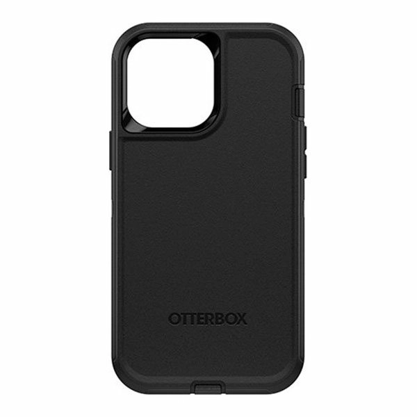 כיסוי לאייפון 13 פרו מקס Otterbox Defender שחור עם קליפס חזק ועמיד במיוחד