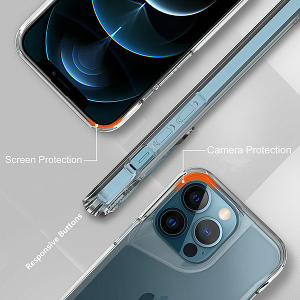 כיסוי לאייפון 13 פרו שקוף קשיח וחזק במיוחד Toiko Titan