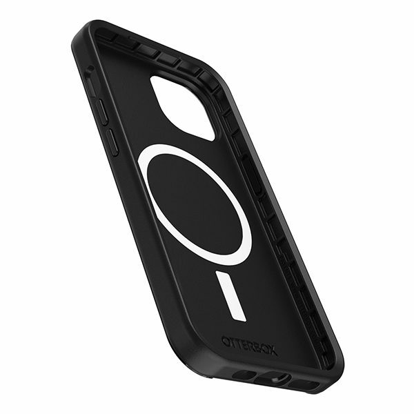 כיסוי לאייפון 13 שחור מורד Otterbox Symmetry תומך MagSafe חזק ועמיד