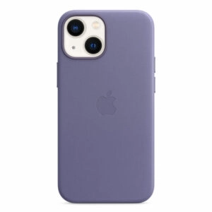 כיסוי לאייפון 13 מיני מקורי עור סגול ויסטריה תומך MagSafe